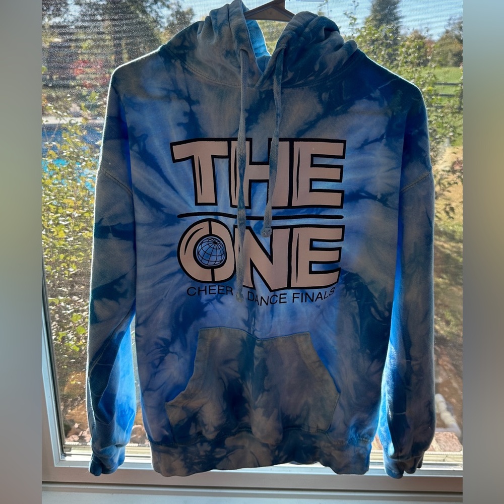 The One‎ Cheer & Dance Finals Blue Tie Dye Sweatshirt, Medium